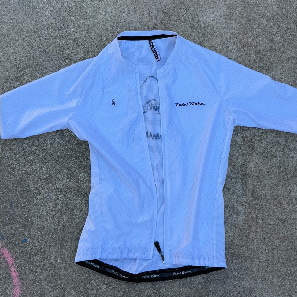 Pedal mafia short sleeve, great white Collab cycling jersey